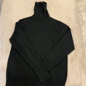Ann Taylor Black L Turtleneck Sweater Timeless Classic Cottagecore Scandi
